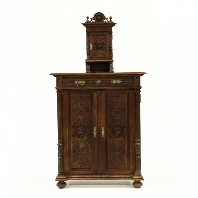 antique-german-carved-oak-cabinet