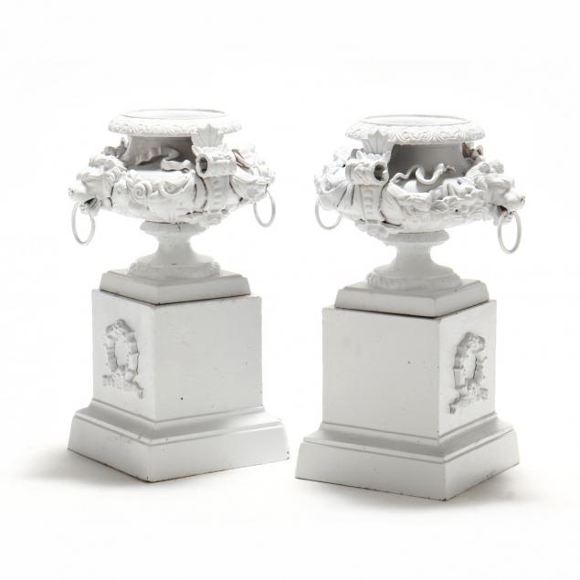 pair-of-classical-style-diminutive-garden-urns-on-stands