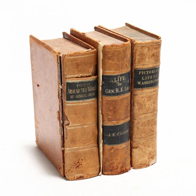 three-early-leather-bound-american-biographies