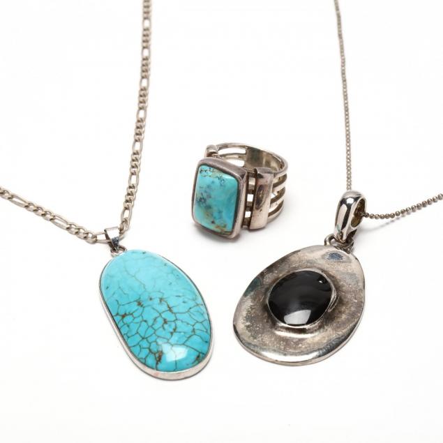 three-pieces-of-southwestern-style-jewelry