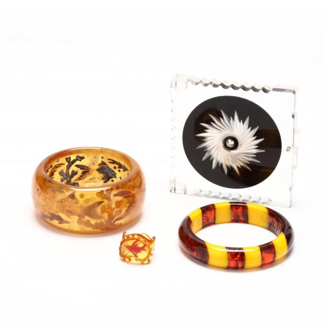 group-of-bakelite-and-acrylic-jewelry-and-accessories