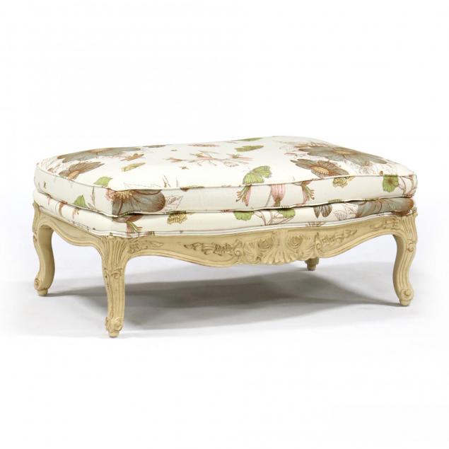 french-provincial-style-carved-and-painted-ottoman