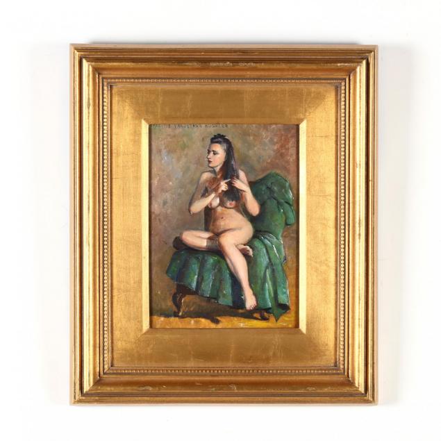 francis-vandeveer-kughler-ny-1901-1970-seated-nude