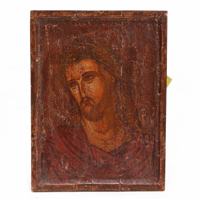 antiqued-icon-featuring-christ