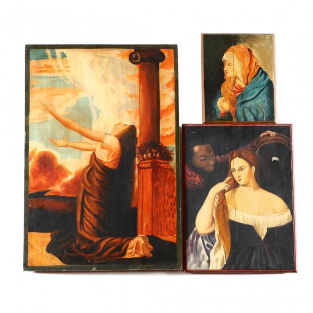 three-antiqued-panel-paintings