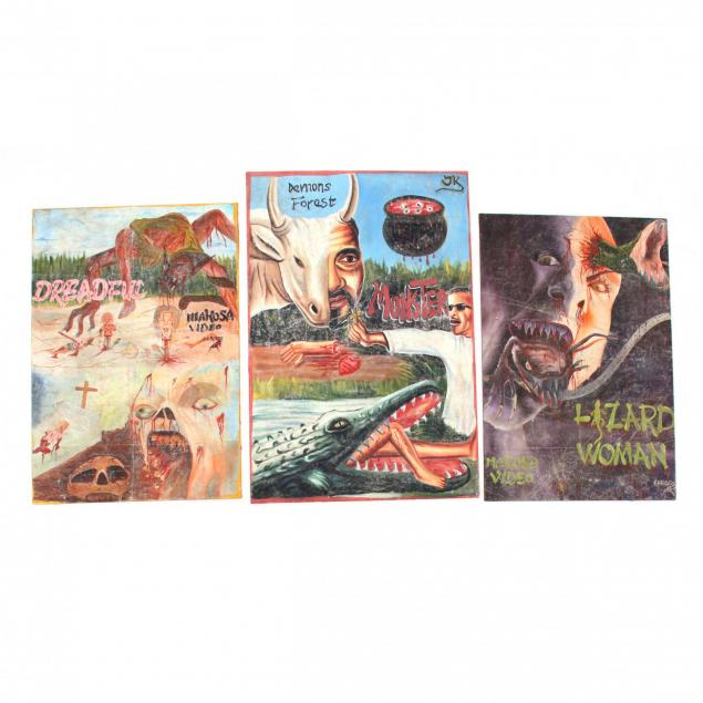 three-vintage-ghana-horror-movie-posters