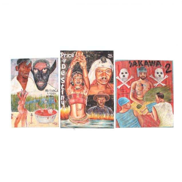 three-vintage-ghana-movie-posters