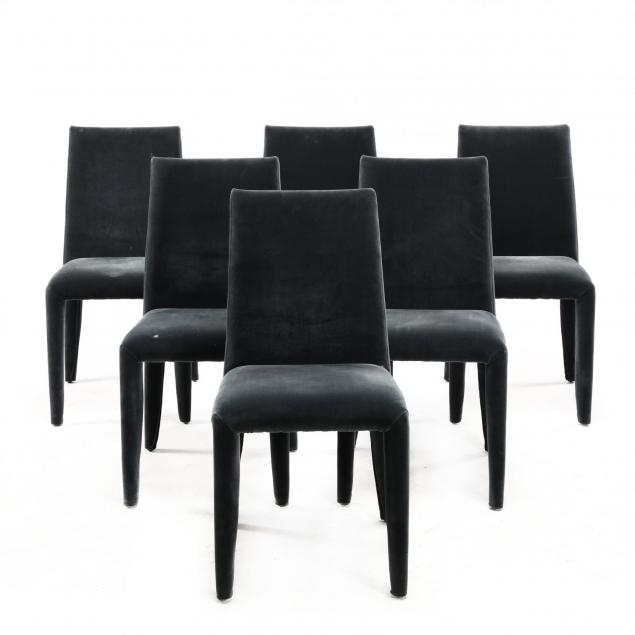 bontempi-set-of-six-blue-gray-velvet-dining-chairs