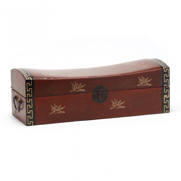 chinese-leather-pillow-box