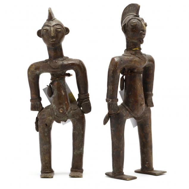 pair-of-ashanti-bronze-standing-ancestor-figures