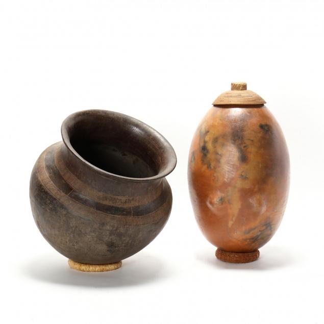 two-large-zulu-pottery-vessels