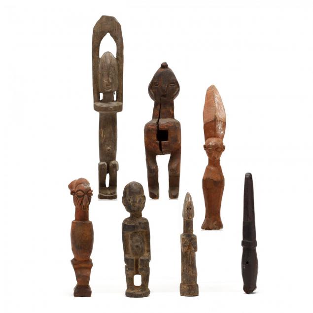seven-carved-wood-mini-dogon-statues