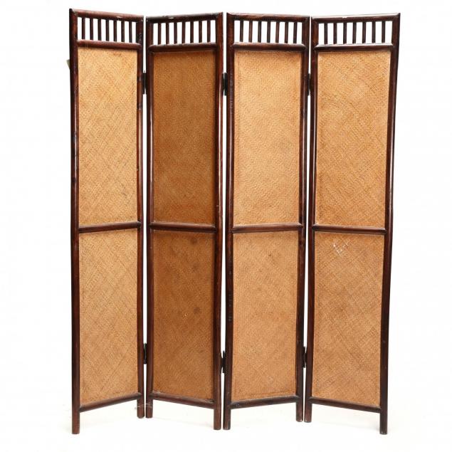 chinese-four-panel-rattan-screen
