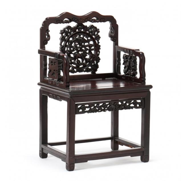 chinese-carved-hardwood-arm-chair