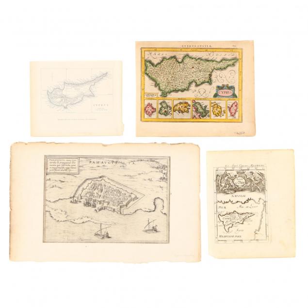 four-small-antique-maps-pertaining-to-cyprus