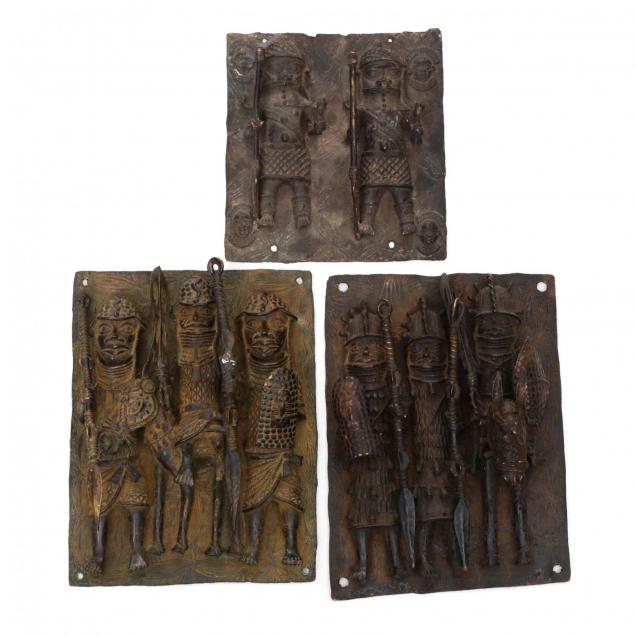 three-benin-bronze-plaques