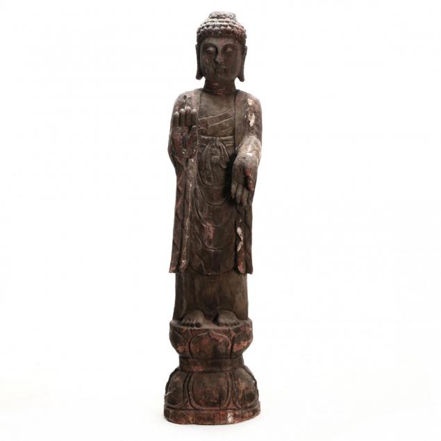 chinese-carved-figure-of-a-standing-buddha