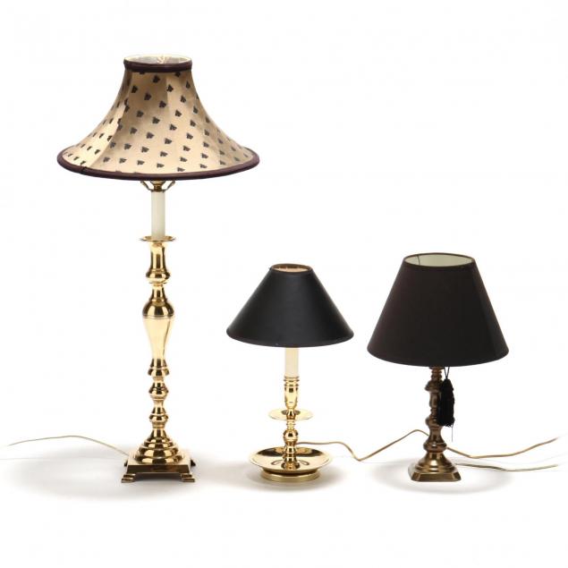 three-brass-lamps