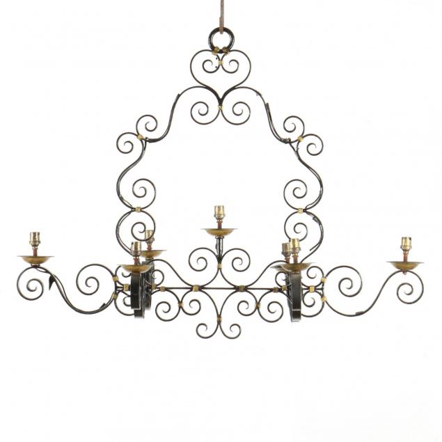 spanish-style-wrought-iron-chandelier