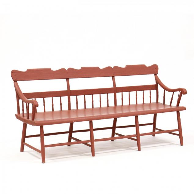 antique-painted-deacon-s-bench