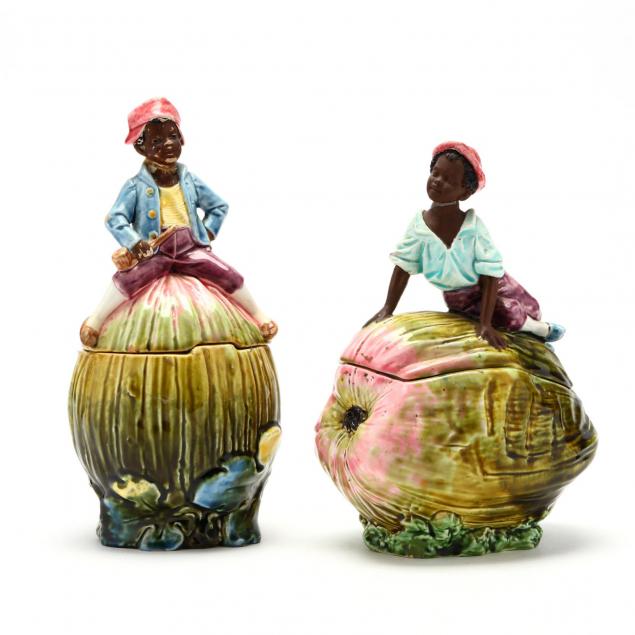 two-black-americana-tobacco-jars