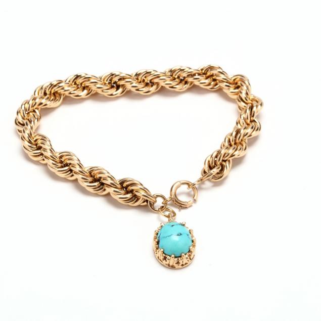 14kt-gold-bracelet-with-turquoise-charm