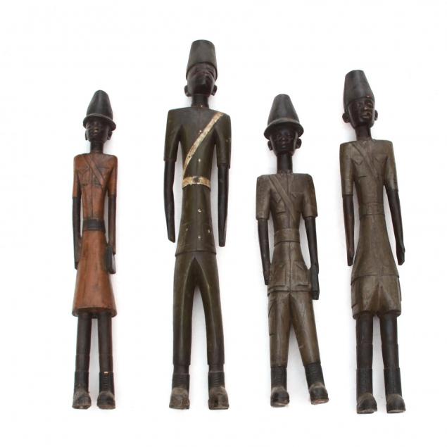 four-african-police-or-military-standing-figures