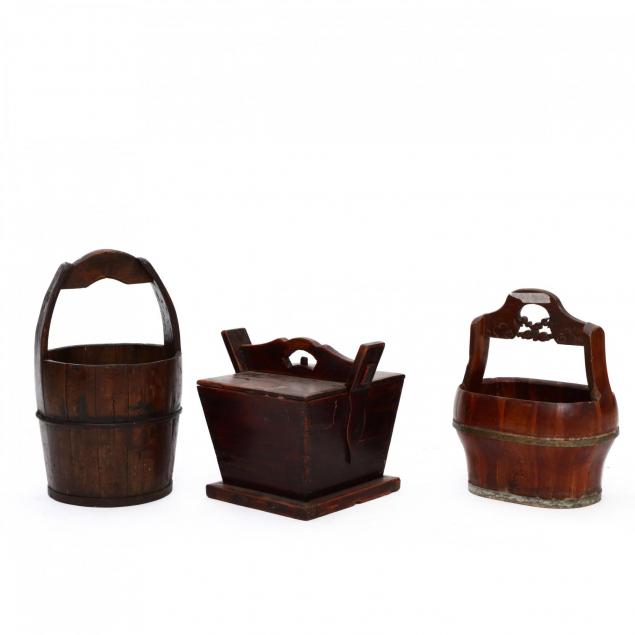 three-chinese-wood-buckets