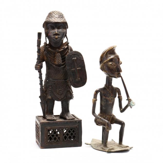 two-benin-bronze-statues