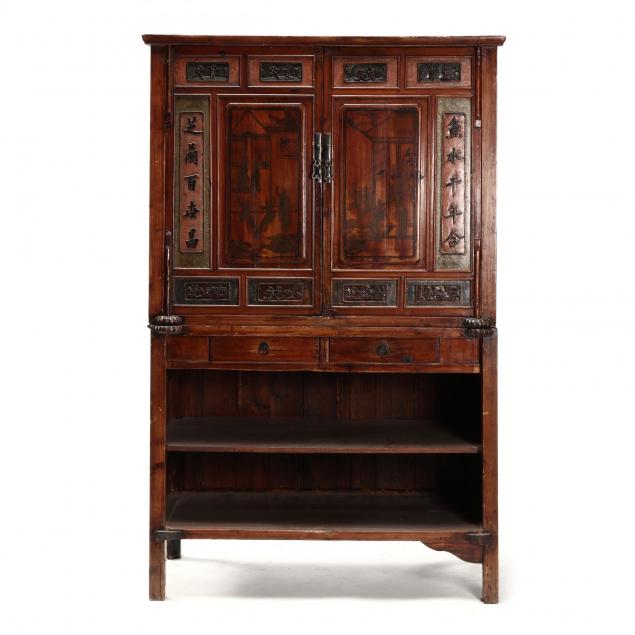 chinese-paint-decorated-and-lacquered-cabinet