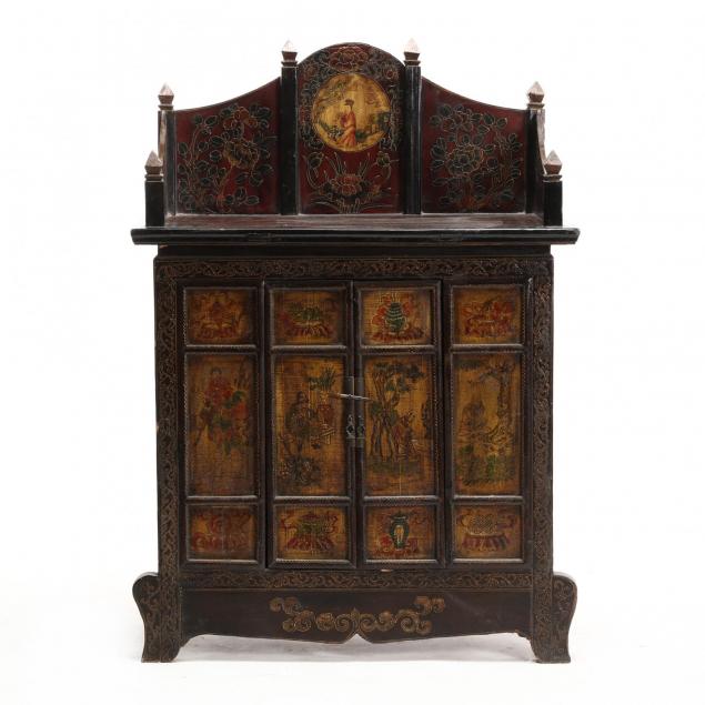 tibetan-two-door-painted-chest