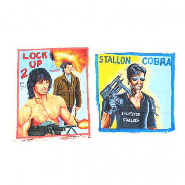 two-vintage-ghana-movie-posters-featuring-sylvester-stallone