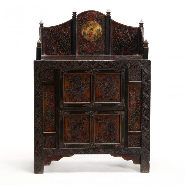 tibetan-paint-decorated-storage-cabinet