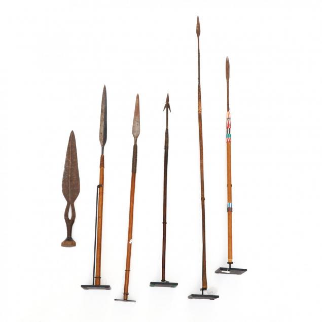 group-of-six-african-spears-tools
