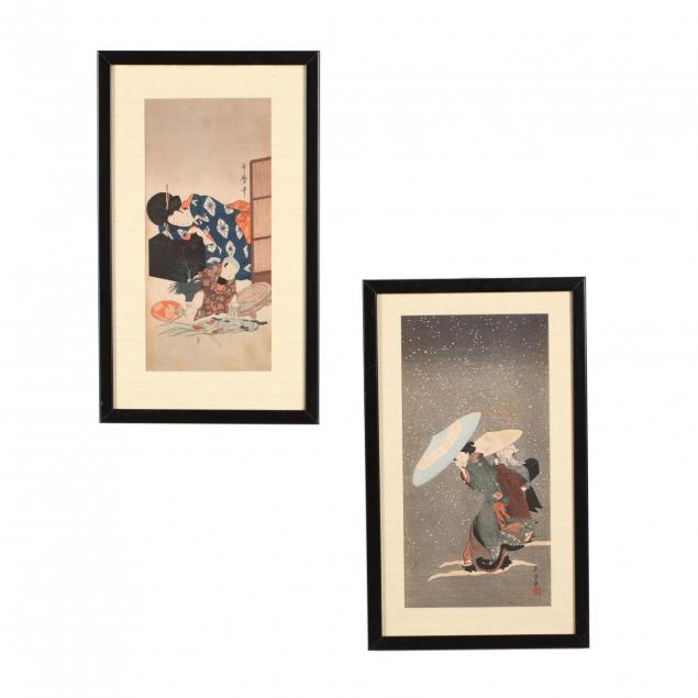 two-japanese-woodblock-prints