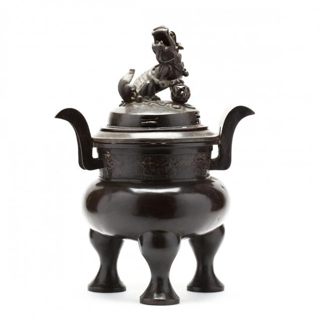 a-large-heavy-bronze-chinese-covered-censer