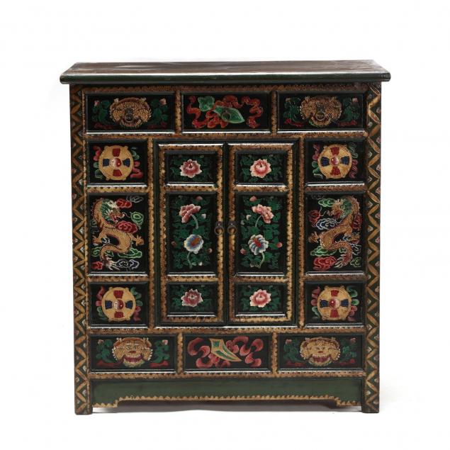 tibetan-paint-decorated-storage-cabinet