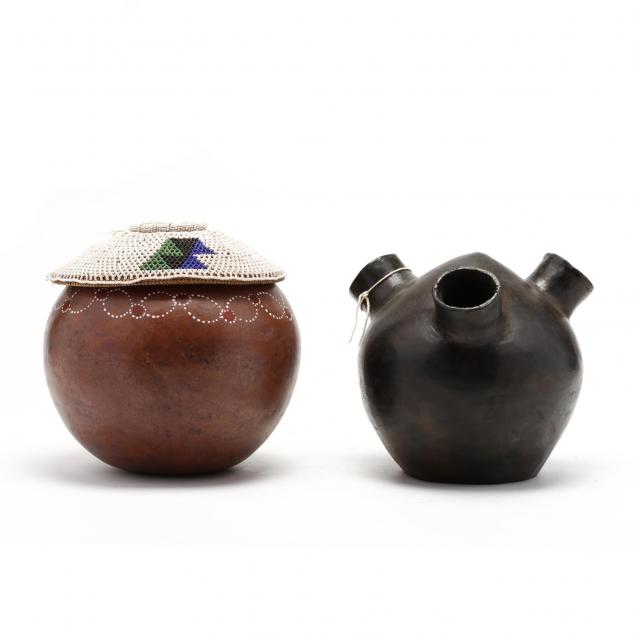 two-small-african-ceramic-vessels