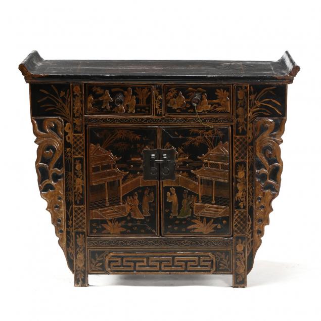 chinese-decorative-lacquered-gilded-storage-cabinet