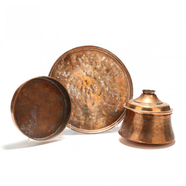 three-pieces-of-large-copper-kitchenware