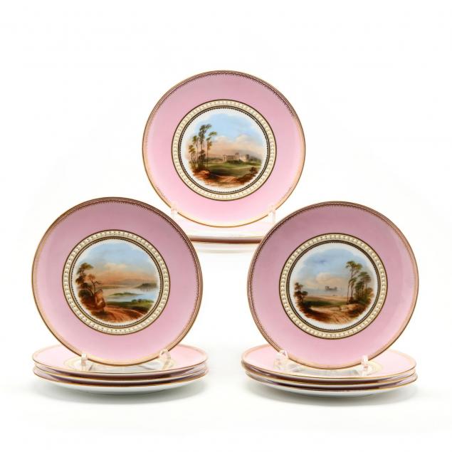 aynsley-porcelain-set-of-victorian-dessert-plates
