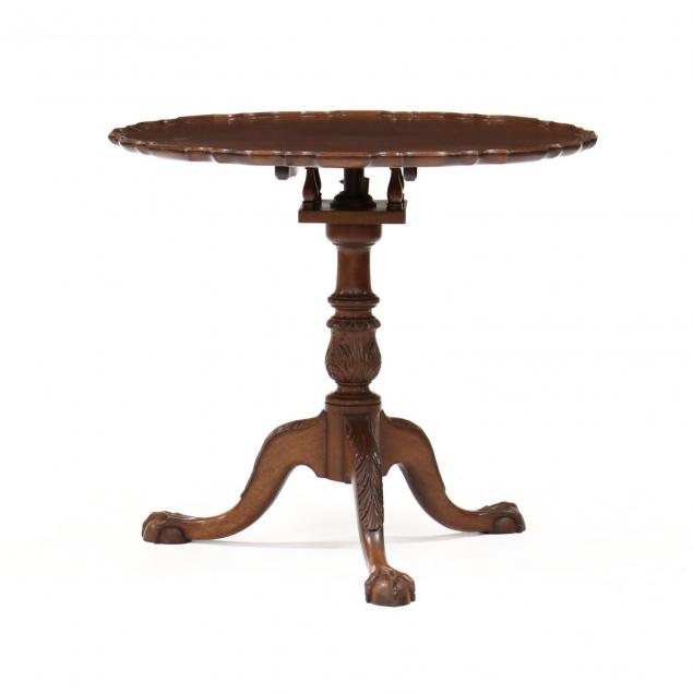 chippendale-style-mahogany-tilt-top-tea-table