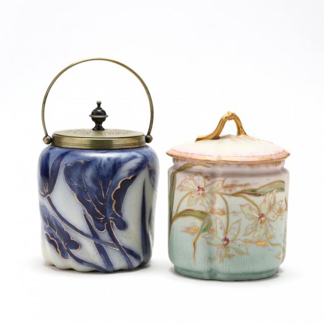 two-vintage-biscuit-jars