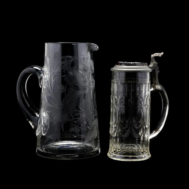 two-vintage-cut-glass-tableware