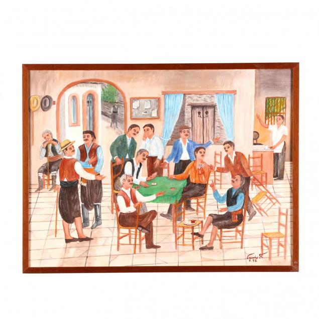 yiannis-pelekanos-cypriot-b-1937-tavern-card-game