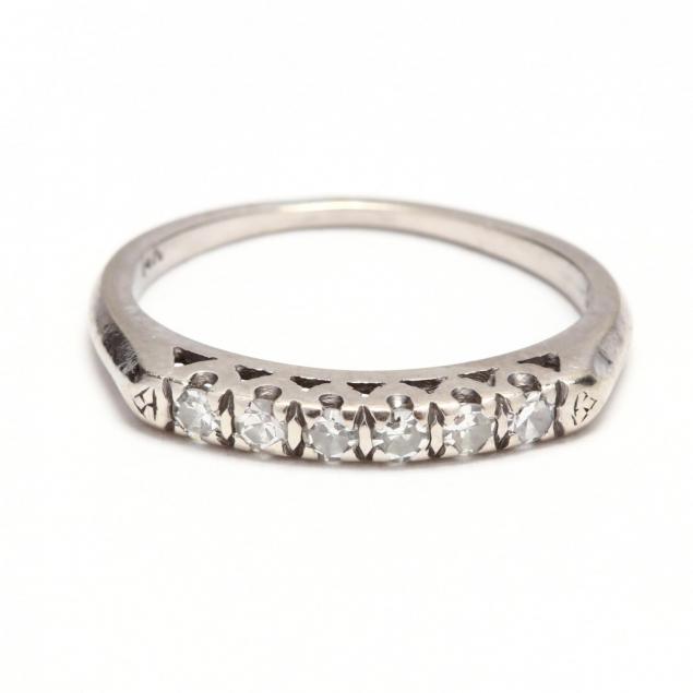 vintage-14kt-white-gold-diamond-band