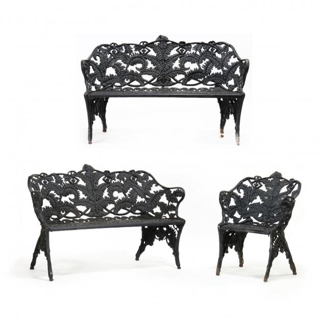 three-piece-cast-iron-fern-pattern-garden-set