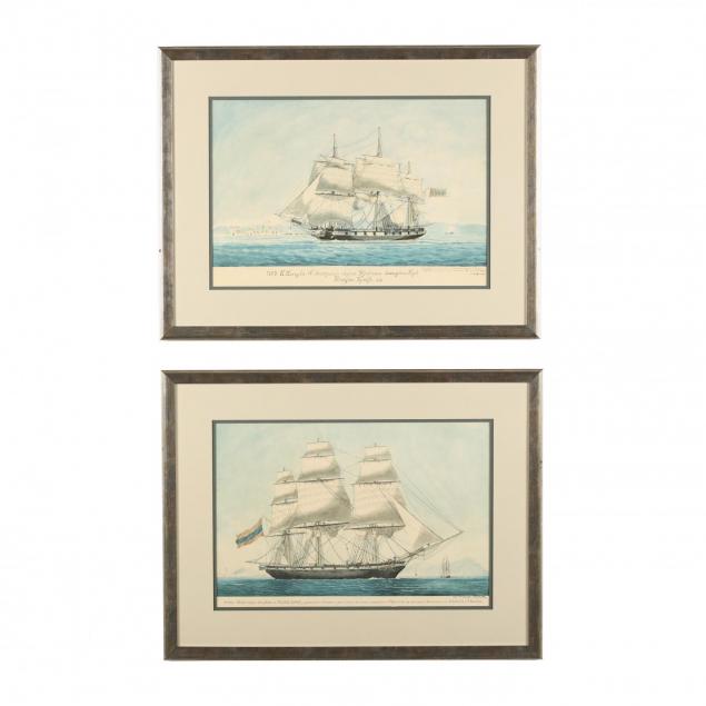 pair-of-prints-depicting-sailing-ships-on-the-mediterranean