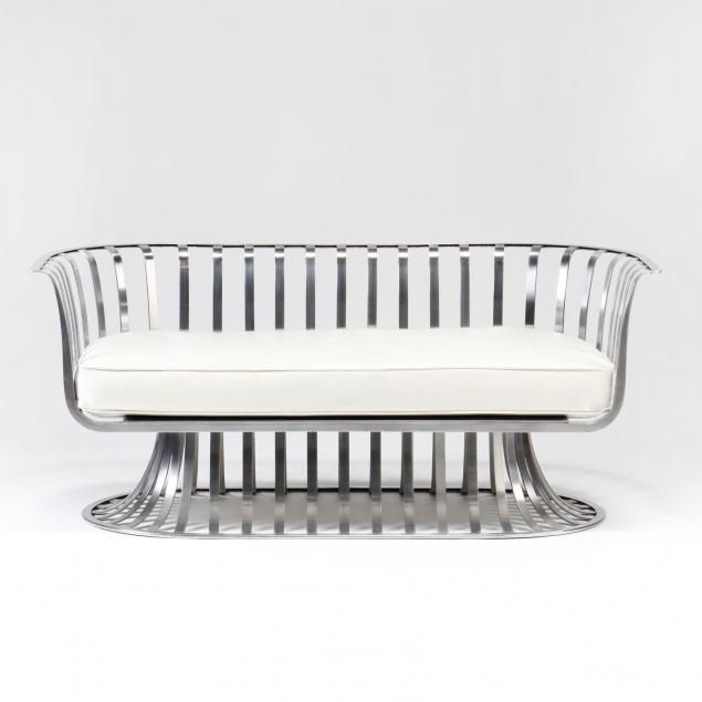 russell-woodard-aluminum-settee