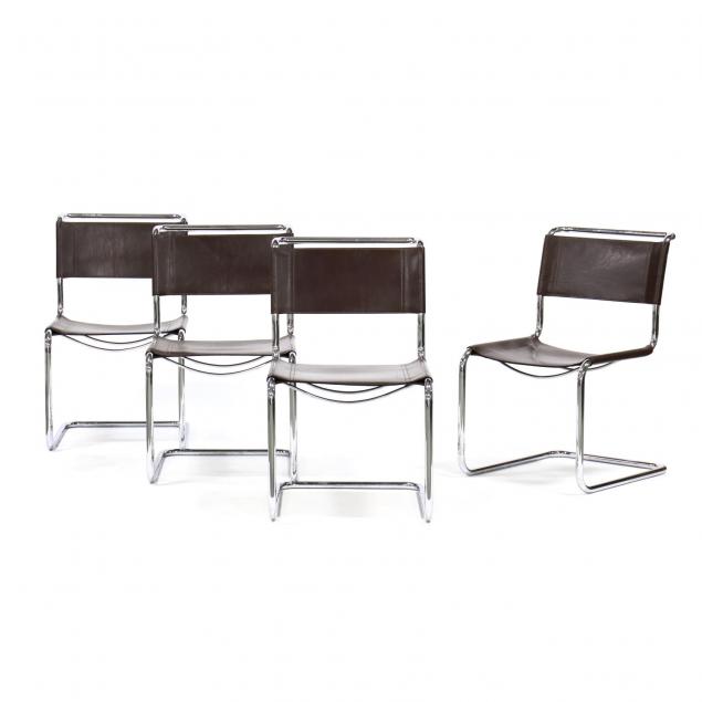 stam-set-of-four-chrome-and-leather-chairs